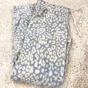 Cheetah Print Fleece Pajama Pants